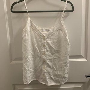 Abercrombie Linen Button Down Cami Tank